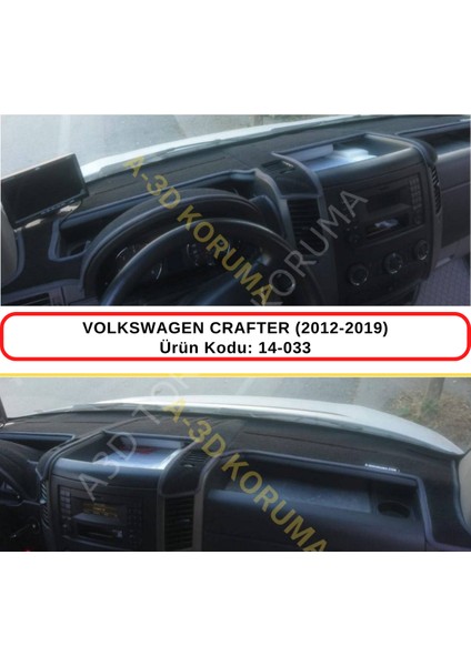 Volkswagen Crafter (2012-2019) Torpido Koruma Kılıfı 3d Koruyucu Halı Örtü