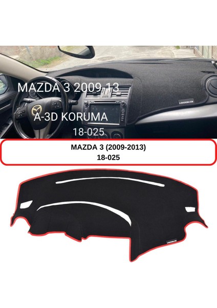Mazda 3 (2009-2013) Torpido Koruma Kılıfı 3d Koruyucu Halı Örtü