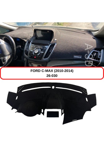 Ford C-Max (2010-2014) Double Ekran Torpido Koruma Kılıfı 3d Koruyucu Halı Örtü