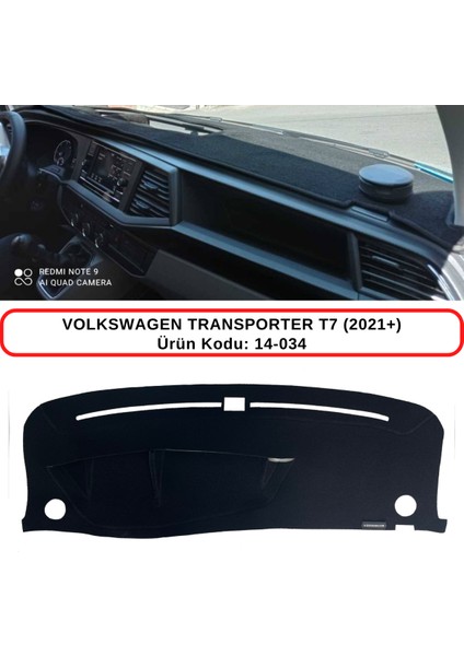 Volkswagen Transporter T7 (2021+) Torpido Koruma Kılıfı 3d Koruyucu Halı Örtü