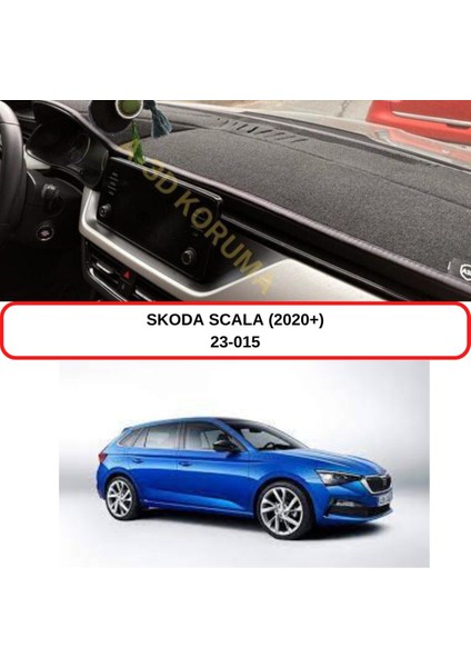 Skoda Scala (2020 +) Torpido Koruma Kılıfı 3d Koruyucu Halı Örtü
