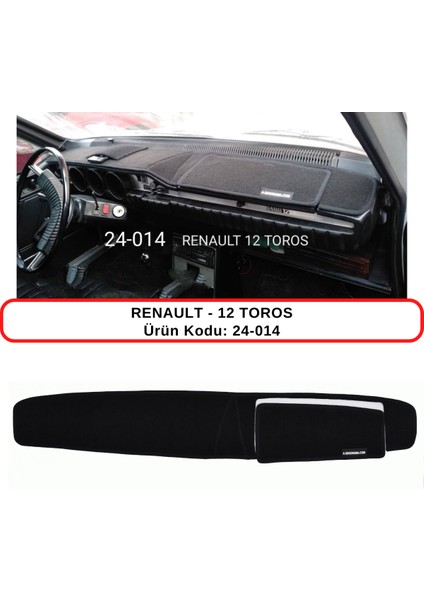 Renault 12 R12 Toros Torpido Koruma Kılıfı / 3d Koruyucu Halı / Örtü