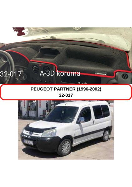 Peugeot Partner (1996-2002)TORPİDO Koruması / Halısı / Örtüsü