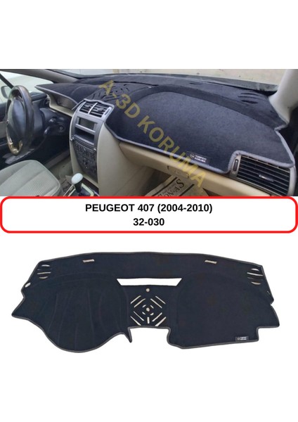 Peugeot 407 (2004-2010) Torpido Koruma Kılıfı 3d Koruyucu Halı Örtü