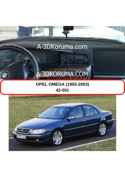 Opel Omega (1993-2003) Torpido Koruma Kılıfı 3d Koruyucu Halı Örtü