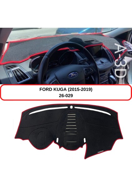 Ford Kuga (2015-2019) Torpido Koruma Kılıfı / 3d Koruyucu Halı / Örtü