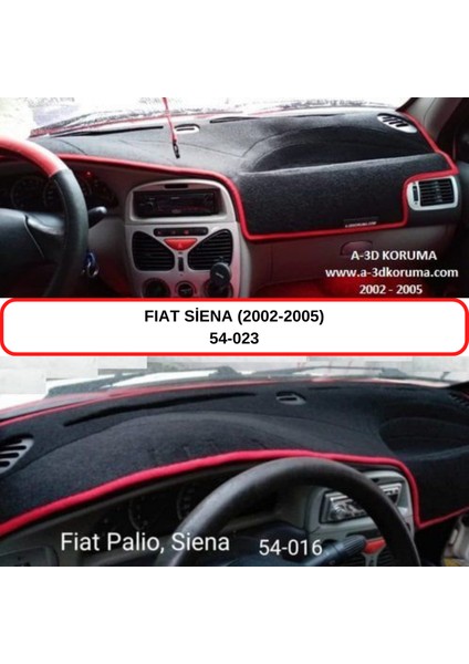 Fiat Siena (2002-2005) Torpido Koruma Kılıfı 3d Koruyucu Halı Örtü