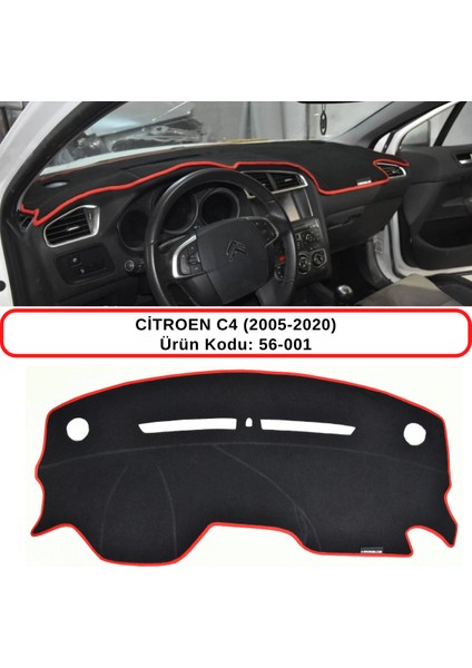 Citroen C4 (2005-2020) Torpido Koruma Kılıfı 3d Koruyucu Halı Örtü