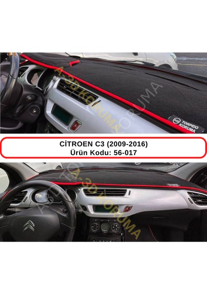 Citroen C3 (2009-2016) Torpido Koruması / Halısı / Örtüsü