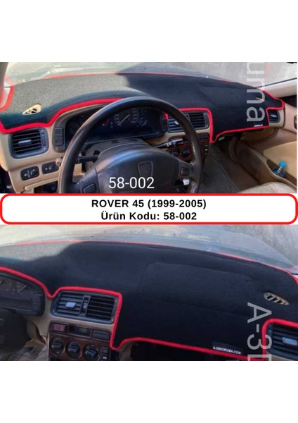 Rover 45 (1999-2005) Torpido Koruma Kılıfı 3d Koruyucu Halı Örtü