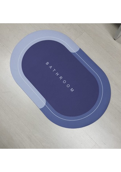 Süper Su Emici Kaymaz Tabanlı Banyo Paspası ( 58 x 38 ) cm