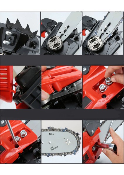 52CC Portatif Mini Benzinli Testere 30CM 13000RPM 1500W Benzinli Dal Budama Kesme Bıçkı Testeresi modelleri