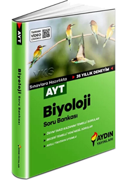 Aydın Yayınları AYT Biyoloji Soru Bankası -  AYT Soru Bankası