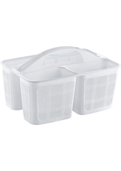 Jute Bölmeli Deterjanlık Organizer Ak 609