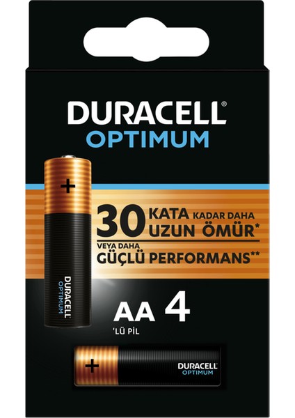 Duracell Optımum Aa Kalem Pil 4lü