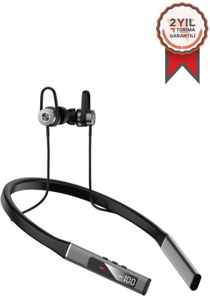 TB03 Manyetik Neckband Kablosuz Bluetooth 5.0 Kulaklık Siyah