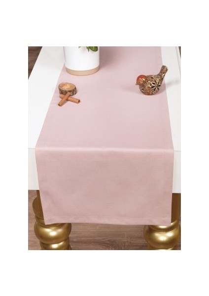 Sade Renk Düz Mavi Runner Amerikan Servis Pamuklu Mavi Renkli Masa Sunum Runner Tropikhome 40 x 170 fırsatları