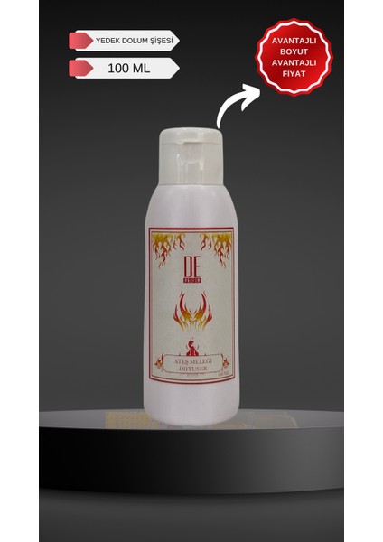 Ateş Meleği Kırmızı Meyveler, Vanilya, Paçuli ve Bergamot Oda Kokusu 100 ml Yedek Dolum Şişesi