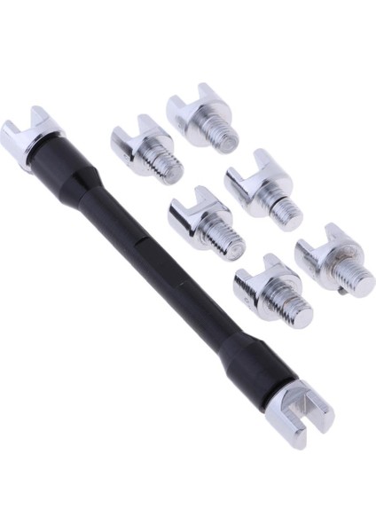 Motosiklet Için Uygun 8 Boyut (5-8mm) Tekerlek Kiti Siyah (Yurt Dışından)