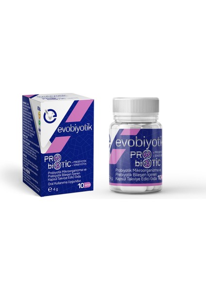 Evobiyotik Probiyotik & Prebiyotik 10 Kapsül fiyatları
