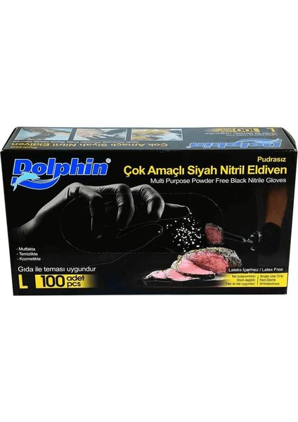 Siyah Nitril Eldiven
