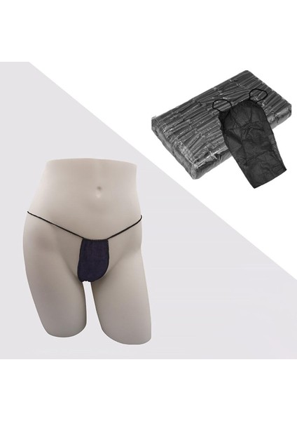 100X Kadın Tek Kullanımlık Külot, Spa Siyahı Için Ayrı Ayrı Sarılmış (Yurt Dışından)