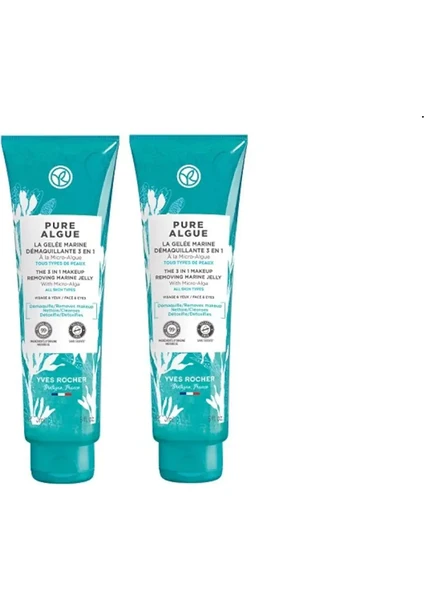 Yves Rocher Okyanus Ferahlığında Detoks Etkili Yüz Yıkama Makyaj Temizleme Jeli - Pure Algue 30 ml x 2 Adet