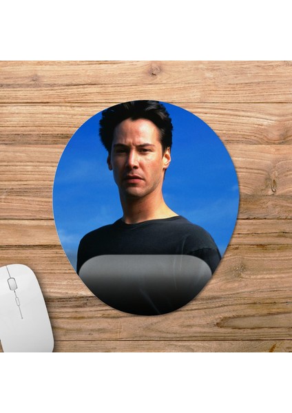 Keanu Reeves Bilek Destekli Mousepad Model - 4 Oval