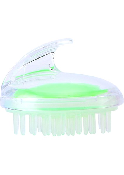 Silikon Kafa Saçlı Masaj Şampuan Duş Fırçası Yıkıcı Yeşil (Yurt Dışından)