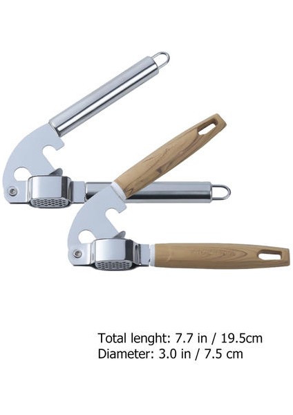 2 Adet Paslanmaz Çelik Çok Fonksiyonlu Sarımsak Presi (Yurt Dışından)