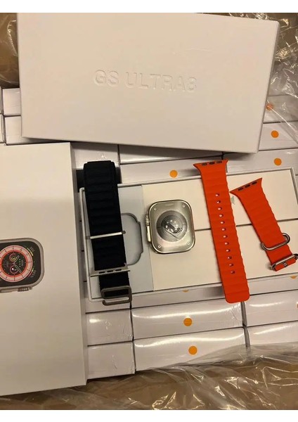 Gs Ultra 8 49mm Apple ve Android Uyumlu Akıllı Saat 2.1 Inç Full Hd Ekran Çift Kordon fiyatları