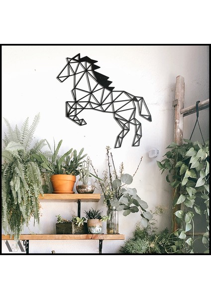 BCD Wood Decor Horse V.1 Dekoratif Metal Tablo