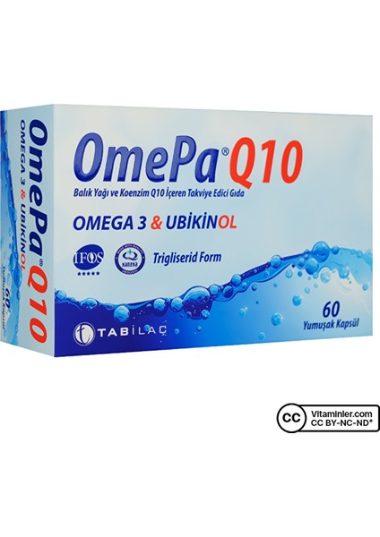 Tab Omepa-Q10 Omega3 Ubiquinol 60 Kapsül