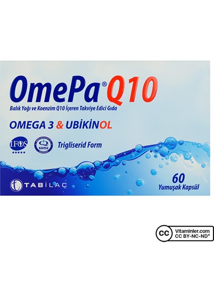 Tab Omepa-Q10 Omega3 Ubiquinol 60 Kapsül