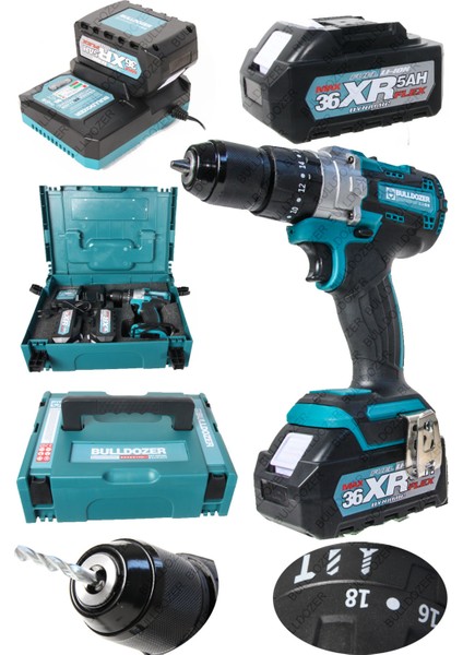 Xr Pro Dynamic 36V Çift Akülü Vidalama Matkap