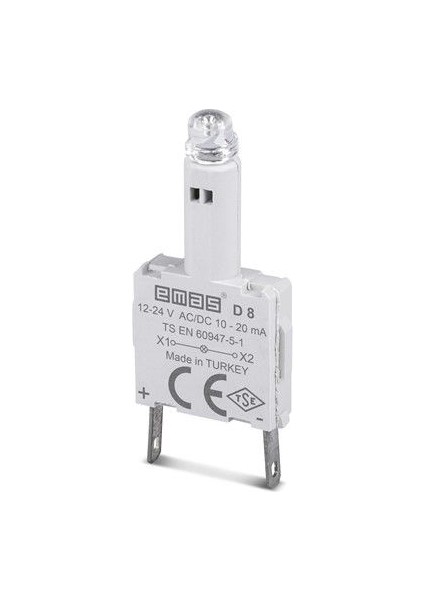 Yedek Led'li 12-30V Ac/dc Sarı Sinyal Blok
