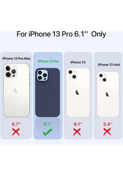 Apple iPhone 13 Pro Kılıf 360 Şeffaf Ön Arka Koruma Silikon