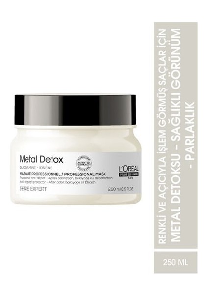 LOREAL METAL DETOX SAÇ MASKESI 250 ml