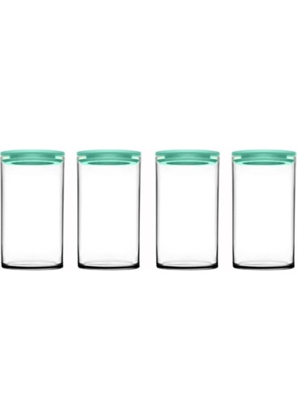 Vakumlu Cam Kavanoz - Erzak Saklama Kavanozu 4 Lü Trkz.43736