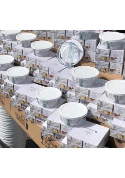 Cam Paşabahçe Polar 4 Adet Iki (2) Bölmeli Cam Saklama Kabı, Kahvaltılık 530683 fırsatları