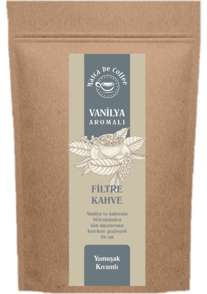 Vanilya Aromalı Filtre Kahve 200 gr