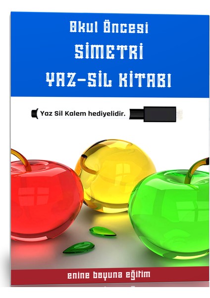 Okul Öncesi Simetri Yaz-Sil Kitabı (Ciltli)