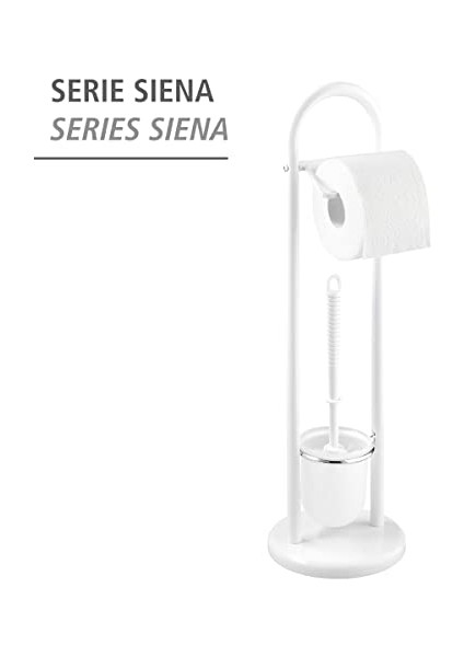 Ayaklı Tuvalet Fırçası Takımı Siena Beyaz fiyatları