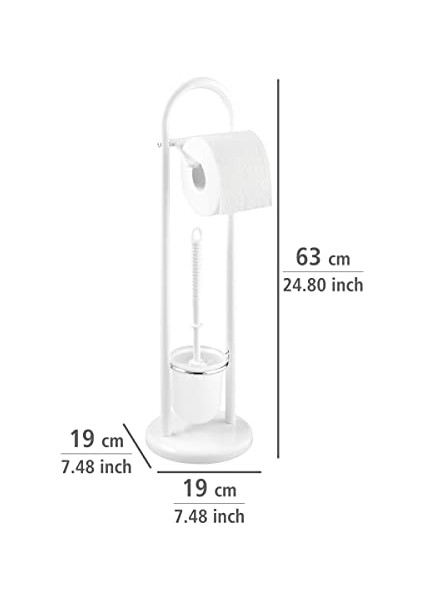 Ayaklı Tuvalet Fırçası Takımı Siena Beyaz fırsatları