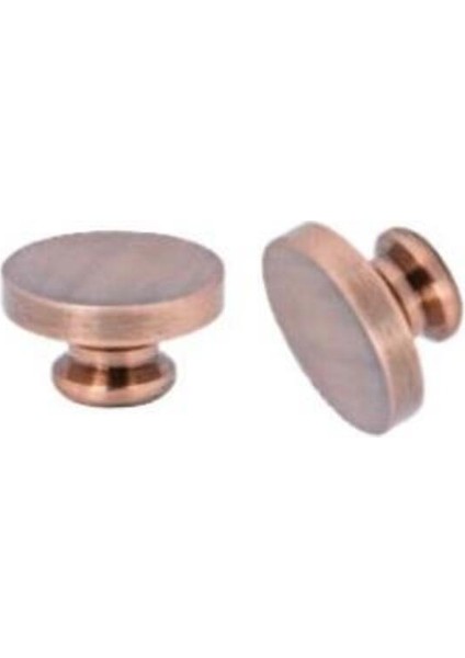 Boş Mum Mühür Pirinç Damga Başlığı Yuvarlak 25MM Bakır Copper