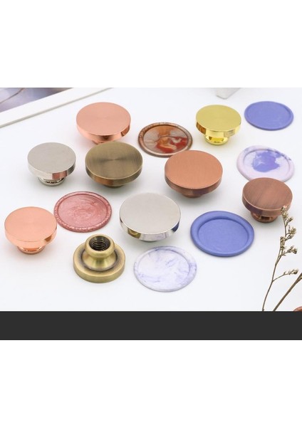 Boş Mum Mühür Pirinç Damga Başlığı Yuvarlak 25MM Bakır Copper fırsatları