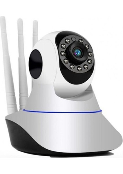Wi-Fi Kablosuz Cmr5 Ip Güvenlik ve Bebek Kamerası 360 Derece 3 Anten