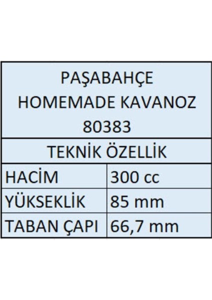 Homemade Kavanoz 300cc - 6 Adet 80383 Fma303713