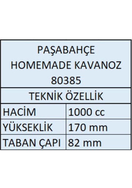 80385 Homemade Kavanoz 1000 Cc - 4 Adet Fma303690