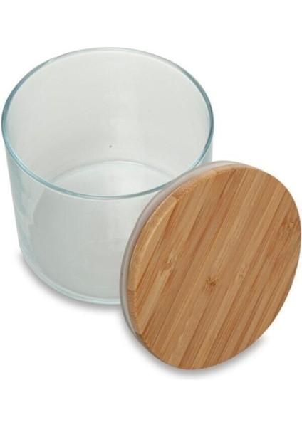 Bamboo Ahşap Silikon Kapaklı 6'Lı Kavanoz 700cc fırsatları